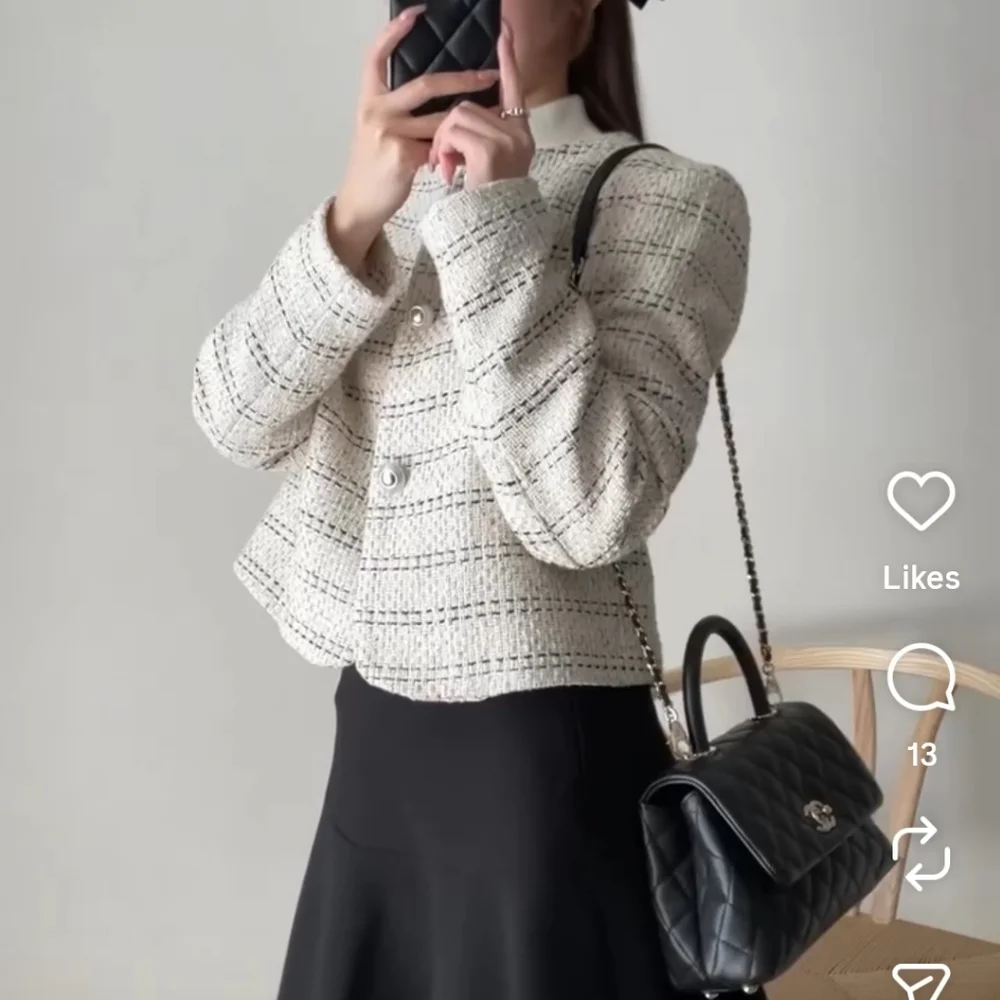 Zara Textured Tweed Blazer Size S